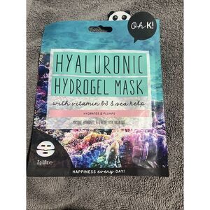 (1) Oh K! Hyaluronic Hydrogel Sheet Mask Hydrates Plumps With VitaminB3 Kelp